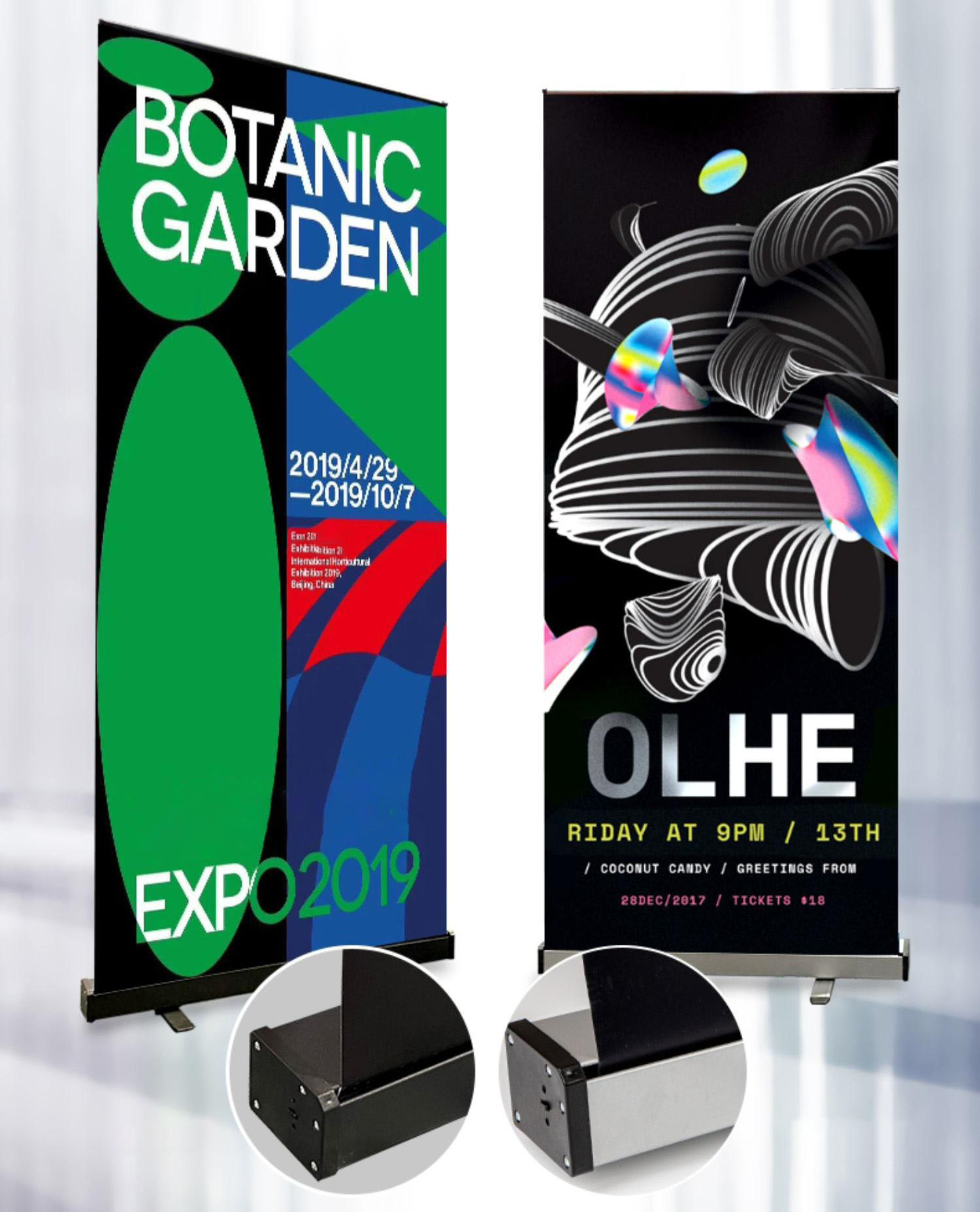 Retractable Roll-Up Banner Stand